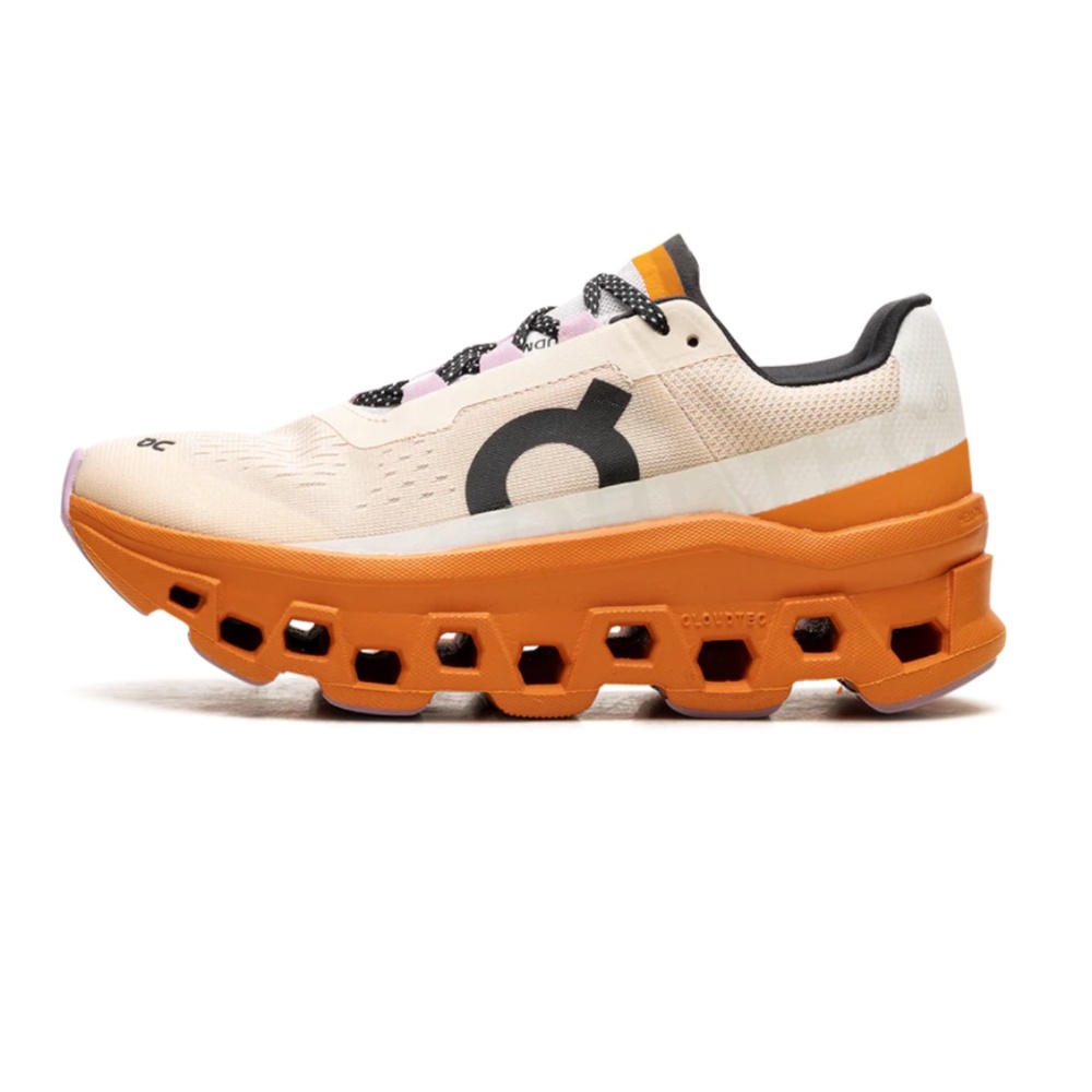 ON Cloudmonster Running Shoes Size US W9 Fawn Turmeric